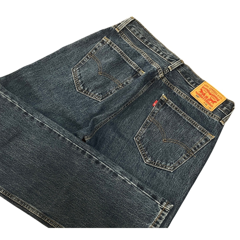 Levis 505 Regular Fit Straight Leg Jeans Mens W34x30 Medium Wash Blue 00505-4886